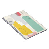 Kleurrijk modern Abstract blokontwerp Notitieboek (Rechterzijde)