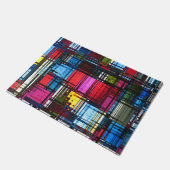 Kleurrijk modern Abstract Deurmat (Schuin)