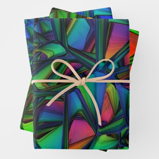 Kleurrijk modern Abstract Inpakpapier Vel (In situ)