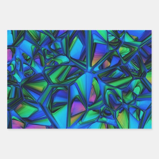 Kleurrijk modern Abstract Inpakpapier Vel (Voorkant 3)