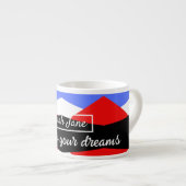 Kleurrijk modern Abstract | inspirerend prijsopgav Espresso Kop (Voorkant rechts)