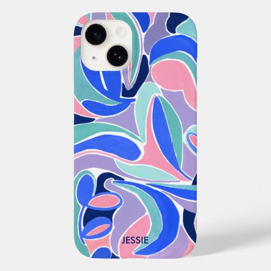 Kleurrijk modern abstract kunstpatroon Case-Mate iPhone case (Achterkant)