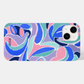 Kleurrijk modern abstract kunstpatroon Case-Mate iPhone case (Achterkant (horizontaal))