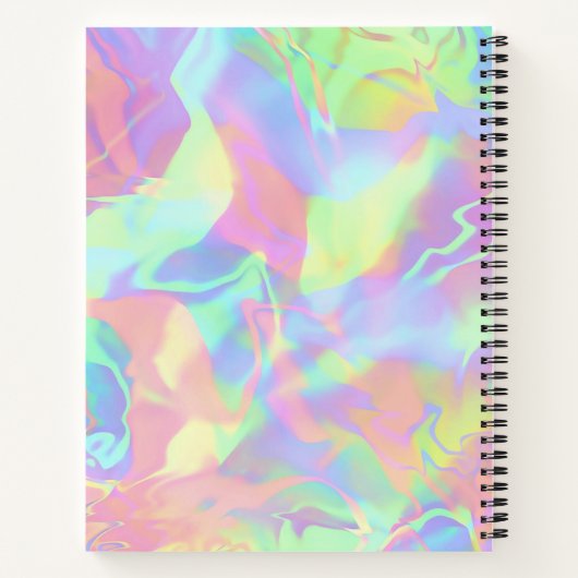 Kleurrijk modern Abstract Notitieboek voor hologra (Achterkant)