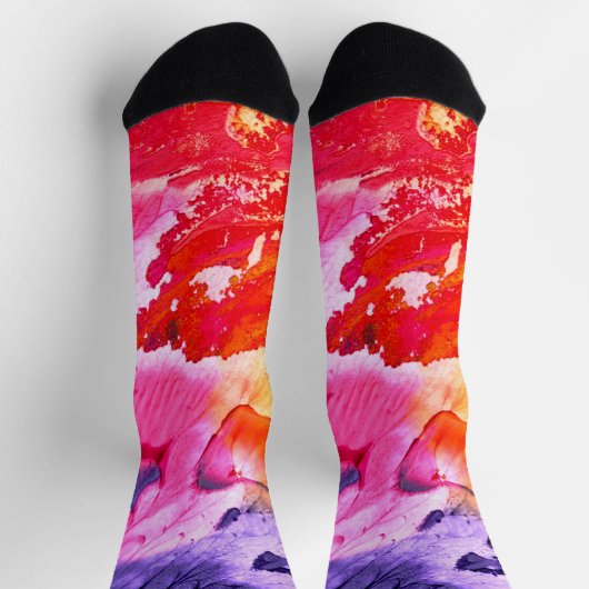 Kleurrijk Modern Abstract Schilderen Unisex Sokken (Top)