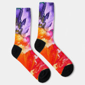 Kleurrijk Modern Abstract Schilderen Unisex Sokken (Rechts)