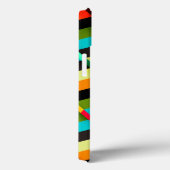 Kleurrijk modern abstracte strepen & monogram Case-Mate iPhone case (Achterkant / Rechts)