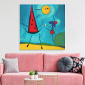 Kleurrijk Modern Abstractste Hallo Canvas Afdruk (Insitu (Woonkamer))