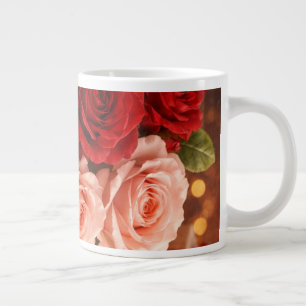 KLEURRIJK MODERN BLOEMENGEschenk DOCHTER ZUSTER MO Grote Koffiekop