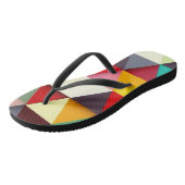 Kleurrijk Modern Driehoekpatroon Teenslippers (Schuin)