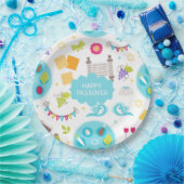 Kleurrijk Modern Gelukkig Pascha Papieren Bordje (Feest)