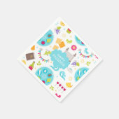 Kleurrijk Modern Gelukkig Pascha Servet (Hoek)