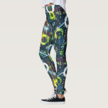 Kleurrijk modern geometrisch abstract vormpatroon leggings<br><div class="desc">Kleurig abstract geometrisch patroon</div>