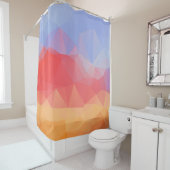 Kleurrijk modern geometrisch naadloos patroon douchegordijn (In situ)