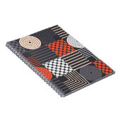 Kleurrijk modern geometrisch naadloos patroon notitieboek (Rechterzijde)