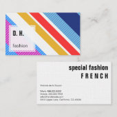 Kleurrijk modern geometrisch ontwerp visitekaartje (Voorkant / Achterkant)