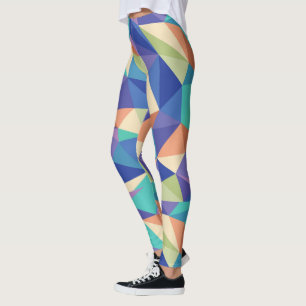 Kleurrijk modern geometrisch patroon leggings