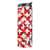 Kleurrijk modern Glas in lood patroon Thermosbeker (Gedraaid links)