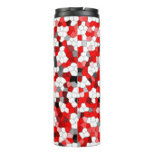 Kleurrijk modern Glas in lood patroon Thermosbeker (Achterkant)