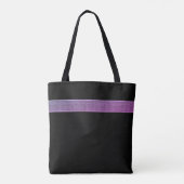 Kleurrijk Modern Gradient Ombre  lint Tote Bag (Achterkant)