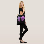 Kleurrijk Modern Gradient Ombre  lint Tote Bag (Op model)