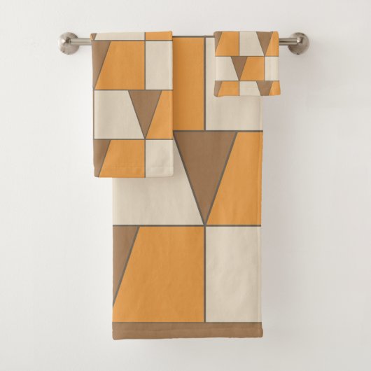 Kleurrijk Modern Hedendaags geometrisch patroon Bad Handdoek (Insitu)