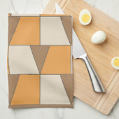 Kleurrijk Modern Hedendaags geometrisch patroon Theedoek (Quarter Fold)