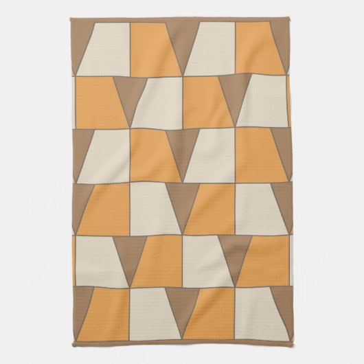 Kleurrijk Modern Hedendaags geometrisch patroon Theedoek (Verticaal)