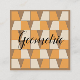 Kleurrijk Modern Hedendaags geometrisch patroon Vierkante Visitekaartje