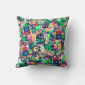 kleurrijk modern  kussen (Achterkant)