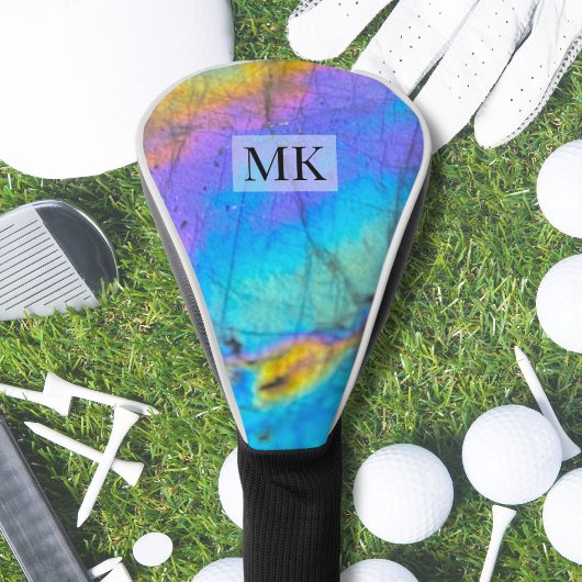 Kleurrijk Modern Luxe Initiaal Monogram Golfheadcover