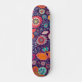 Kleurrijk Modern Meisje Bloemen Patroon Persoonlijk Skateboard (Voorkant)