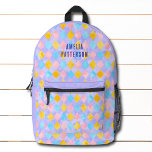 Kleurrijk Modern Meisje Diamant Patroon Gepersonal Bedrukte Rugzak<br><div class="desc">Kleurrijke Modern Girly Diamond Pattern Gepersonaliseerde Naam Rugzakken heeft een kleurrijk diamantpatroon in roze,  paarse,  blauw en geel. Perfect voor terug naar school,  sport,  sportschool,  reizen en meer. Ontworpen door ©2023 Evco Studio www.zazzle.com/store/evcostudio</div>