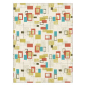 Kleurrijk modern midden-eeuws geometrisch patroon tafelkleed (Voorkant)