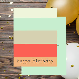 Kleurrijk Modern Minimalistisch Trendy Gelukkig Ve Briefkaart