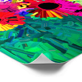 kleurrijk , modern , modern kunstmuurdecor voor bl poster (Hoek)