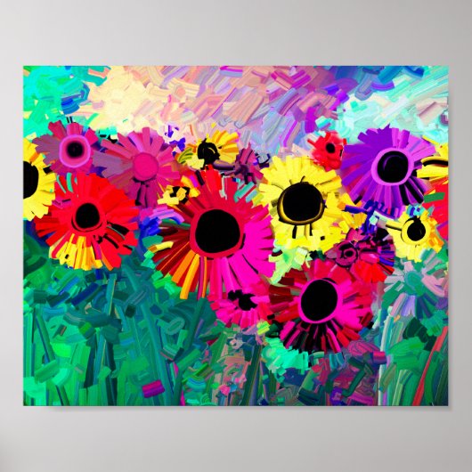 kleurrijk , modern , modern kunstmuurdecor voor bl poster (Voorkant)