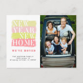 Kleurrijk Modern Moving Aankondiging Briefkaart (Voorkant)