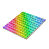 Kleurrijk modern mozaïek tegels patroon tegeltje (Zijkant)