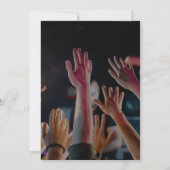 Kleurrijk modern muziekfestival, muzikaal feest kaart (Achterkant)