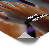 Kleurrijk Modern Muziekfestival, Muzikaal Feest Poster (Hoek)