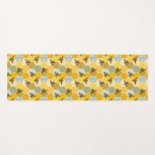 Kleurrijk modern Natuur bijen Apiary Pattern Yogamat (Voorkant (horizontaal))