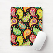 Kleurrijk Modern Paisley Patroon 4 Muismat (Met muis)