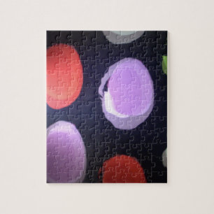 Kleurrijk modern patroon met stippen kunstprint legpuzzel