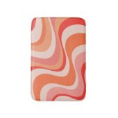 Kleurrijk modern retro golfontwerp badmat (Voorkant Verticaal)