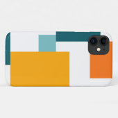 Kleurrijk, modern, speelbaar vierkant geometrisch Case-Mate iPhone case (Achterkant (horizontaal))