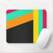 Kleurrijk modern strepenpatroon gel muismat (Met muis)
