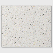 Kleurrijk modern terrazzo textuurpatroon cadeaupapier (Vlak)