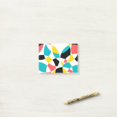 Kleurrijk, modern, trendy, cool, uniek rondje post-it® notes (Op bureau)