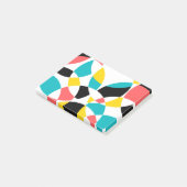 Kleurrijk, modern, trendy, cool, uniek rondje post-it® notes (Schuin)